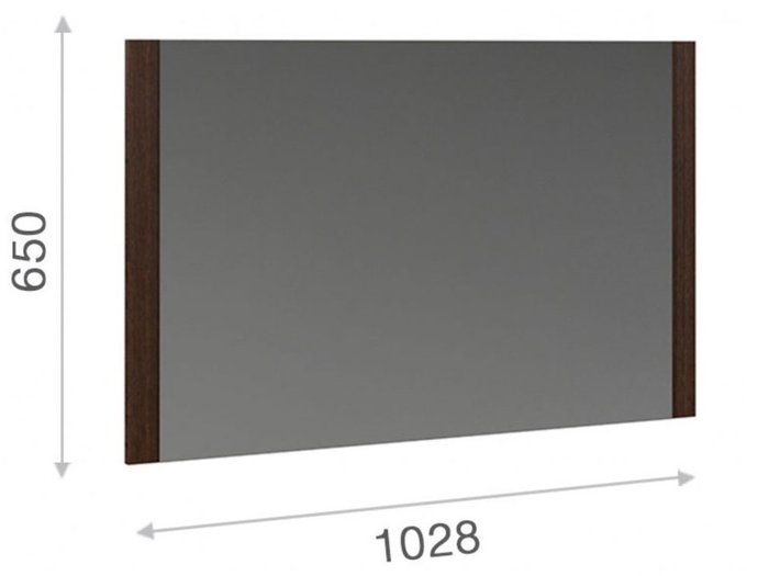 Зеркало настенное Аврора темно-коричневого цвета - лучшие Настенные зеркала в INMYROOM