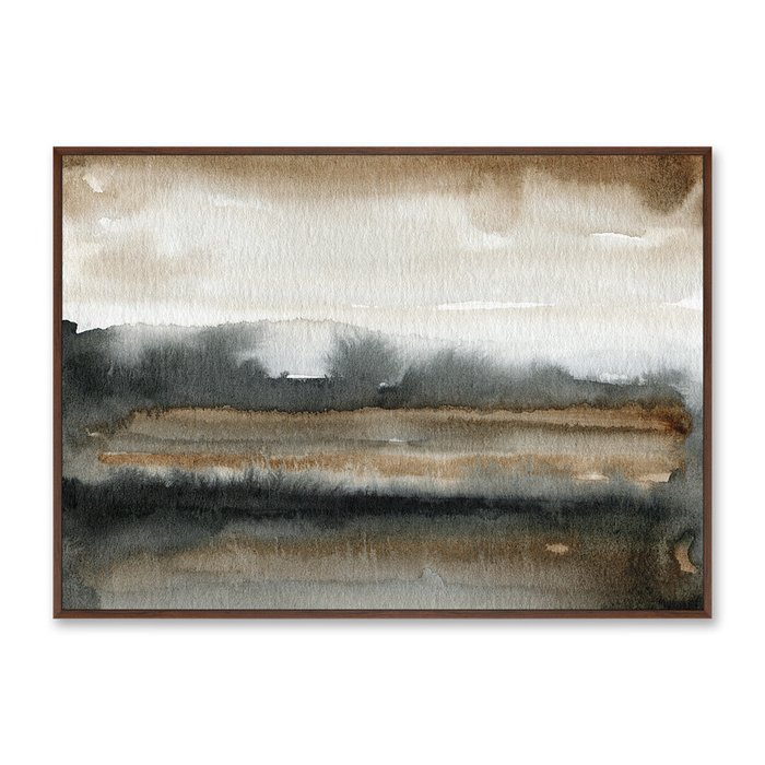 Репродукция картины на холсте Fields, late autumn - купить Картины по цене 21999.0