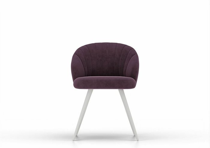 Стул обеденный Zefir в обивке из велюра фиолетового цвета - купить Обеденные стулья по цене 11970.0
