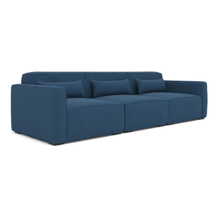 Трехместный диван Cubus синего цвета