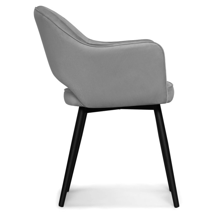 Стул с подлокотниками Ойстер серого цвета - лучшие Обеденные стулья в INMYROOM