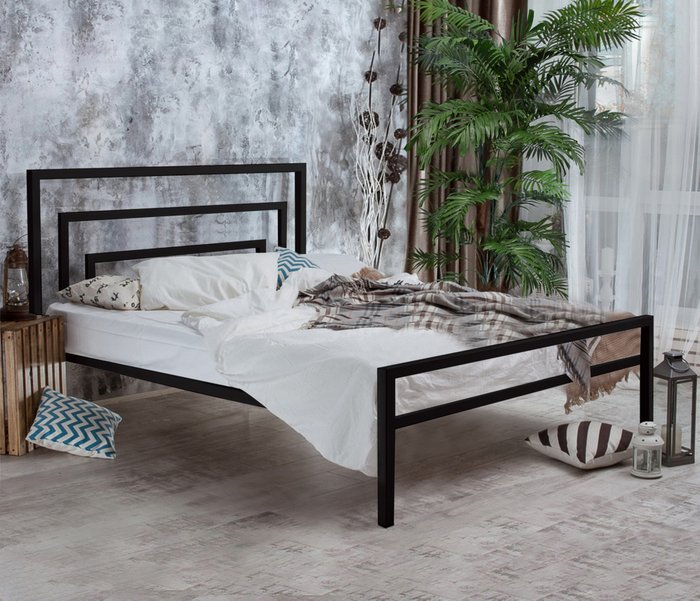 Кровать Атланта 160х200 черного цвета - лучшие Кровати для спальни в INMYROOM