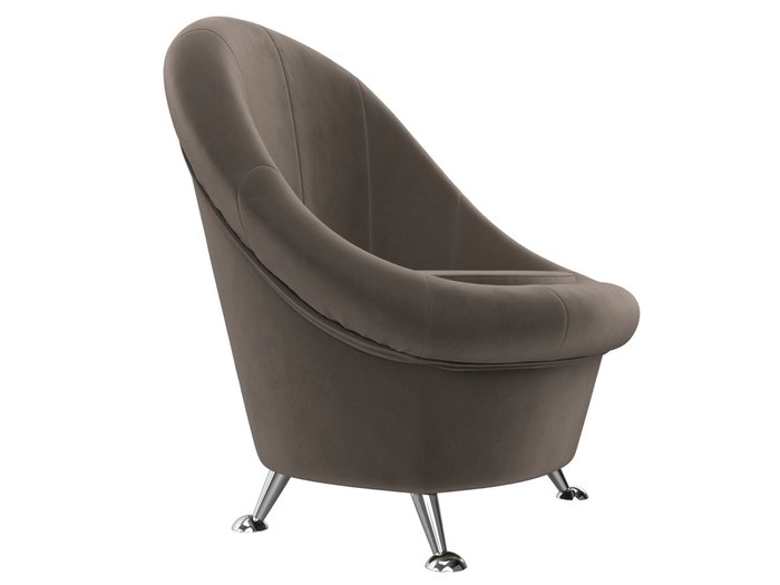 Кресло Амелия коричневого цвета - лучшие Интерьерные кресла в INMYROOM