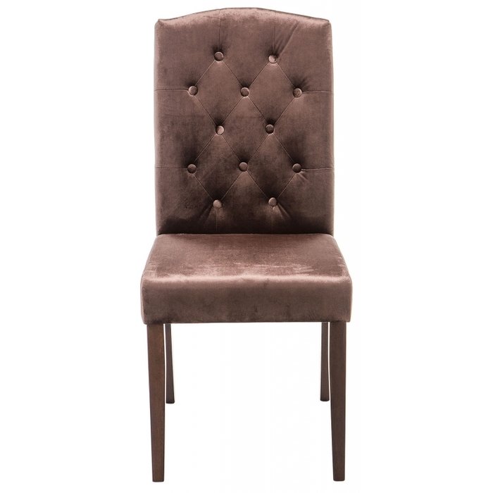 Стул Menson dark walnut fabric brown коричневого цвета - купить Обеденные стулья по цене 6290.0