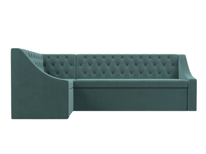 Угловой диван-кровать Мерлин бирюзового цвета левый угол - купить Угловые диваны по цене 50999.0
