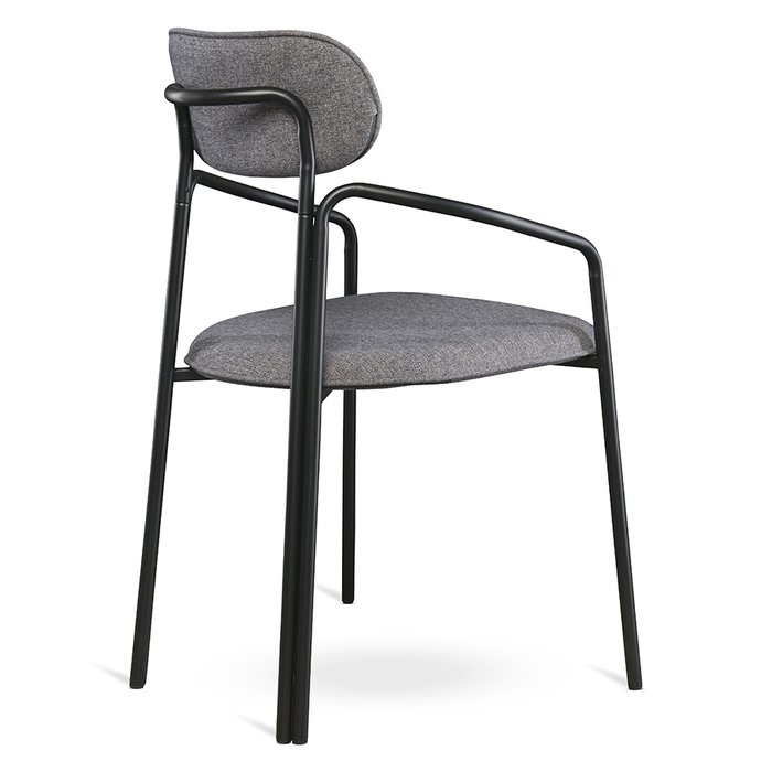 Стул Ror round черно-серого цвета - лучшие Обеденные стулья в INMYROOM