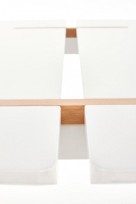 Обеденный стол David белого цвета - купить Обеденные столы по цене 24811.0