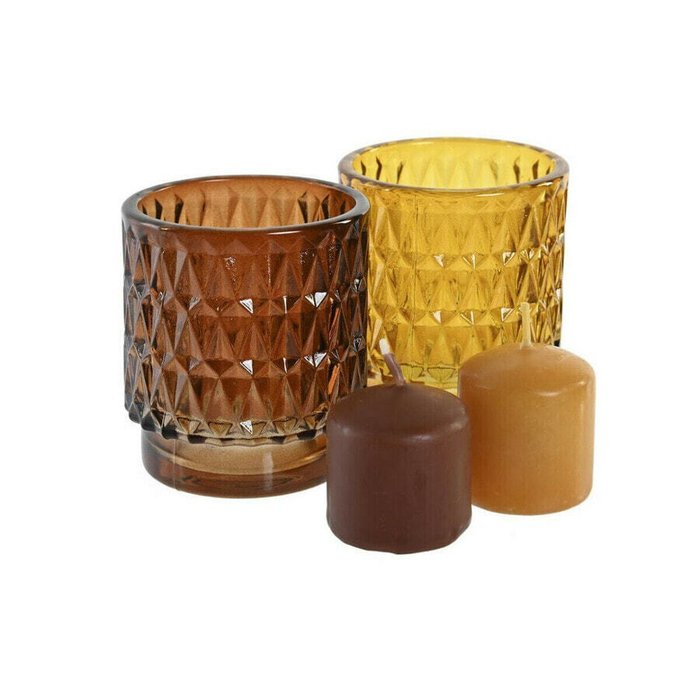 Декоративные свечиНабор свечей DKD Home Decor 36 g город (2 штук) (12 штук) - лучшие Свечи в INMYROOM