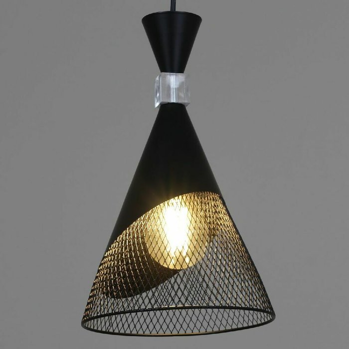 Подвесной светильник 03207-3.9-03 BK (металл, цвет черный) - лучшие Подвесные светильники в INMYROOM
