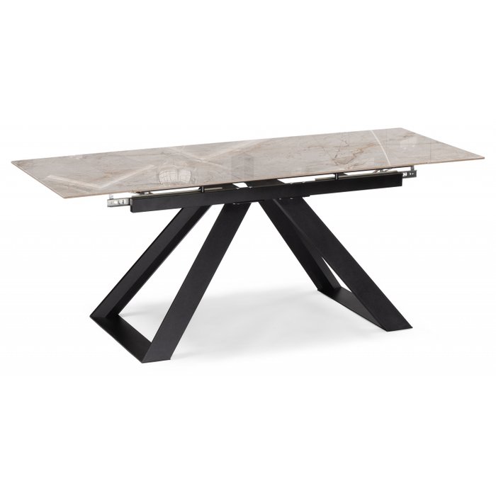 Раздвижной обеденный стол Гарднер бежевого цвета - купить Обеденные столы по цене 42290.0