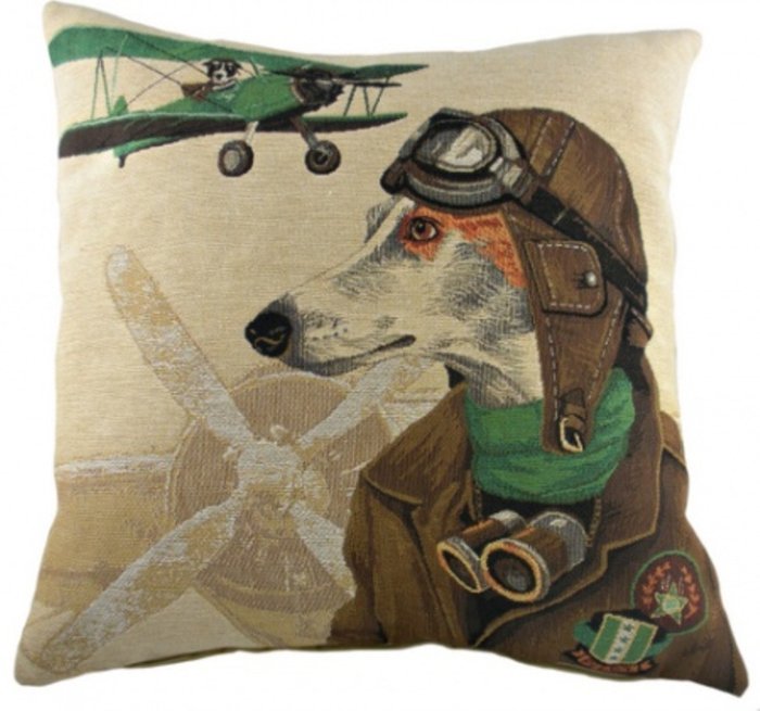 Подушка с принтом "Doggie Fighters Green" Подушка с принтом "Doggie Fighters Green"