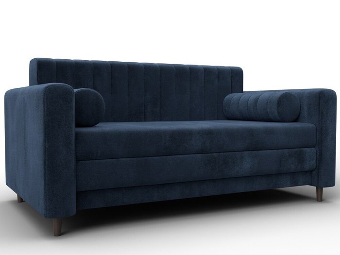 Диван-кровать Лига-070 темно-синего цвета