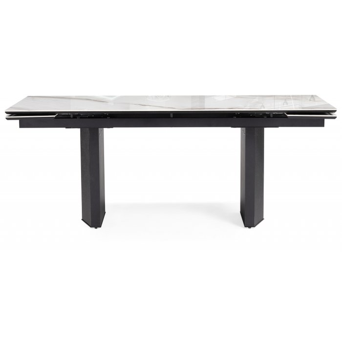 Раздвижной обеденный стол Монерон белого цвета - купить Обеденные столы по цене 80390.0