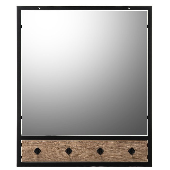 Настенное зеркало Персей черно-бежевого цвета - купить Настенные зеркала по цене 5100.0