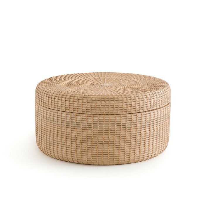 Корзина Yse для хранения из ротанга бежевого цвета