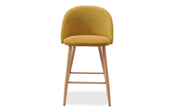 Стул полубарный Matt желтого цвета - лучшие Барные стулья в INMYROOM
