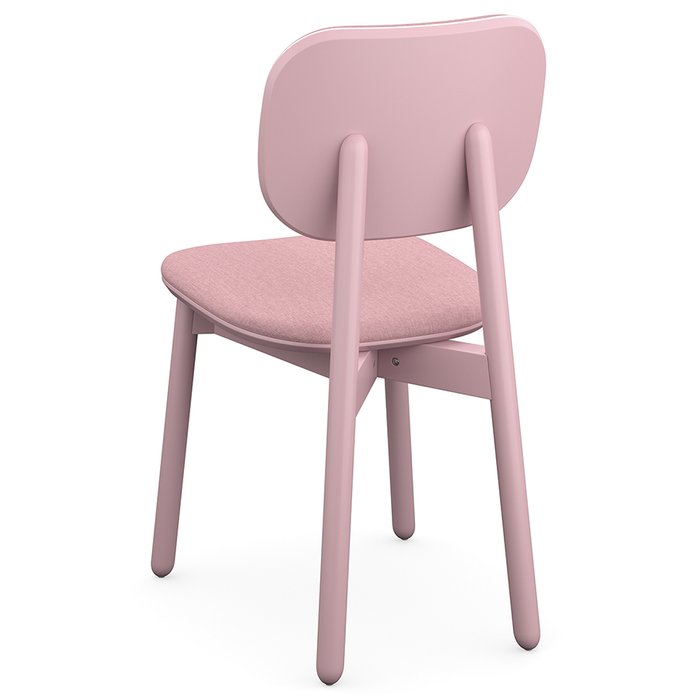 Стул Saga в обивке из рогожки розового цвета - лучшие Обеденные стулья в INMYROOM