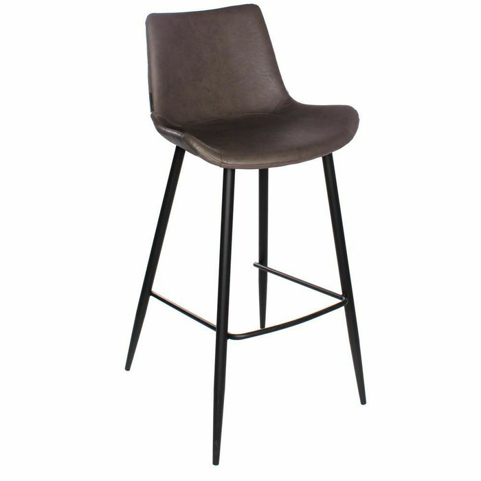 Полубарный стул Тревизо темно-серого цвета