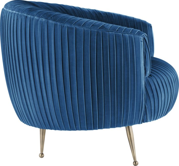 Кресло Poly Blue синего цвета - лучшие Интерьерные кресла в INMYROOM