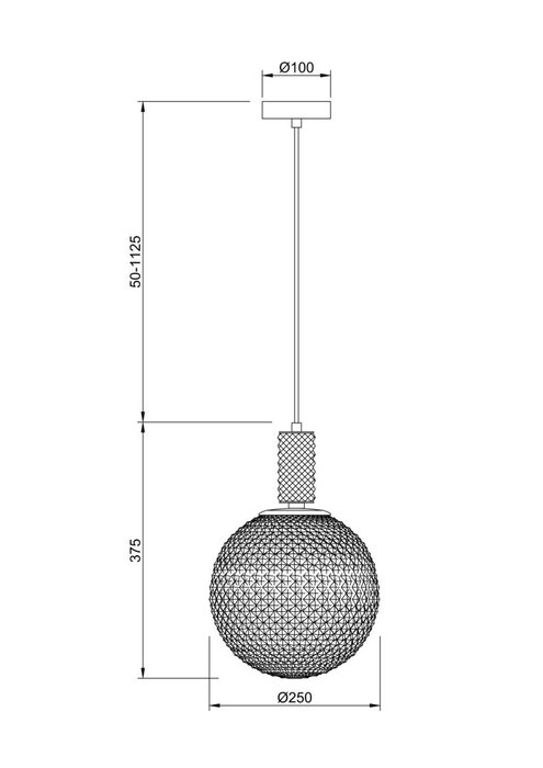Подвесной светильник Milagro с плафоном серого цвета - лучшие Подвесные светильники в INMYROOM
