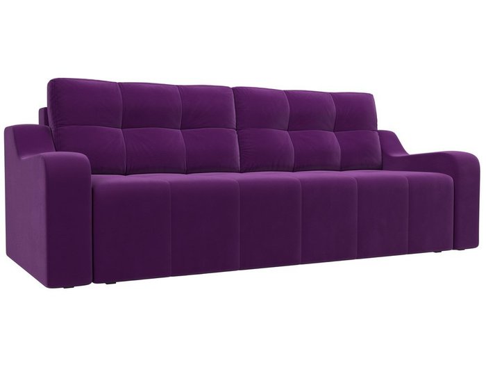 Прямой диван-кровать Итон фиолетового цвета