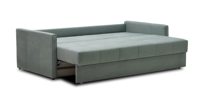 Прямой диван-кровать Престон голубого цвета - лучшие Прямые диваны в INMYROOM