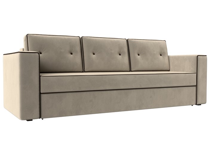 Прямой диван-кровать Принстон бежевого цвета