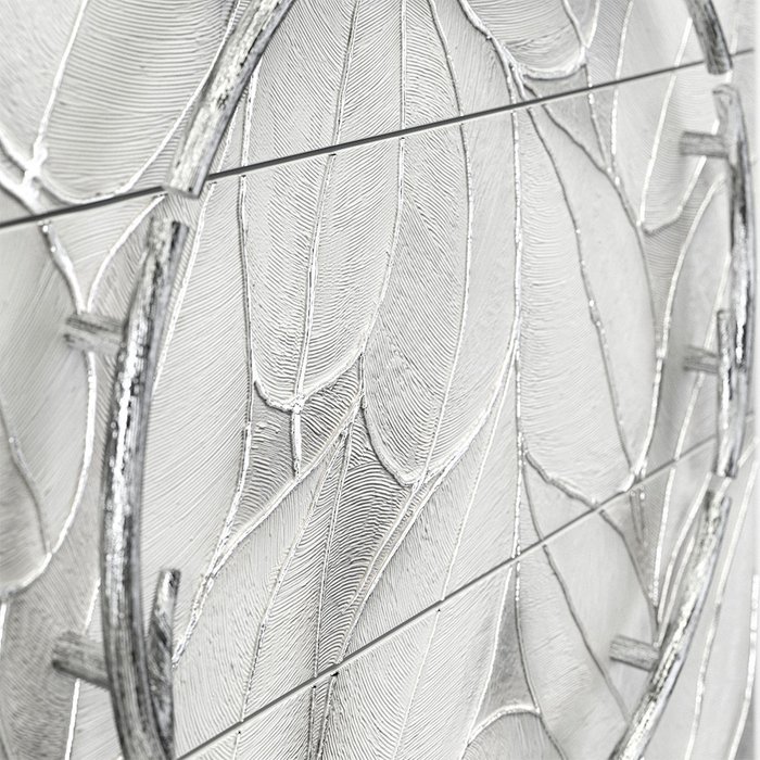 Комод Арт Стайл белого цвета с серебром - купить Комоды по цене 77694.0