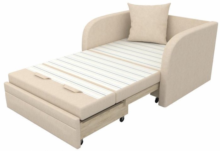 Детский диван-кровать Малыш бело-бежевого цвета - лучшие Прямые диваны в INMYROOM
