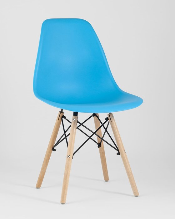Стул Dsw Eames бирюзового цвета - купить Обеденные стулья по цене 1990.0