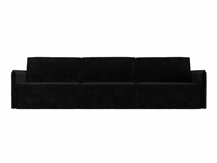 Прямой диван-кровать Либерти лонг черного цвета - купить Прямые диваны по цене 76999.0