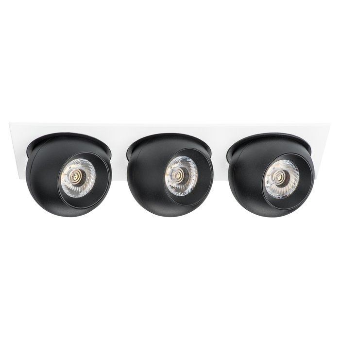 Светильник INTERO LED 9W*3 850LM*3 24G БЕЛЫЙ/ЧЕРНЫЙ 3000K (217536+217072+217072+217072)