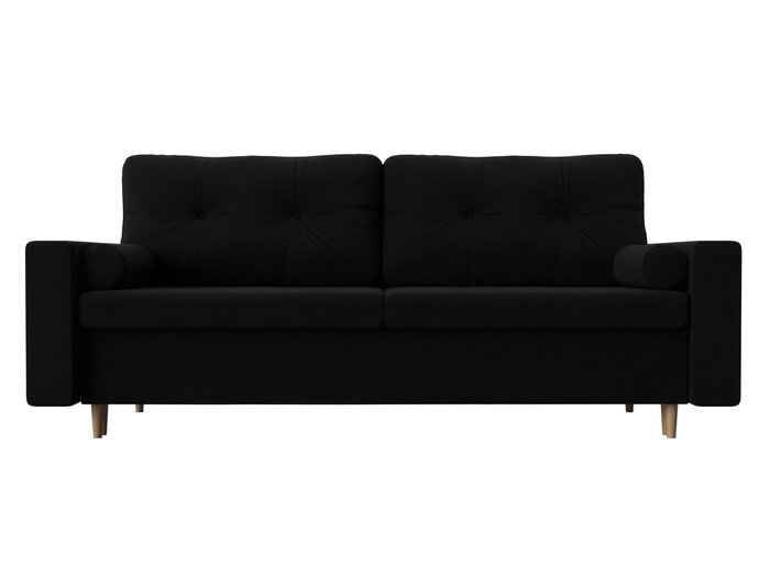 Прямой диван-кровать Белфаст черного цвета (тик-так) - купить Прямые диваны по цене 43999.0