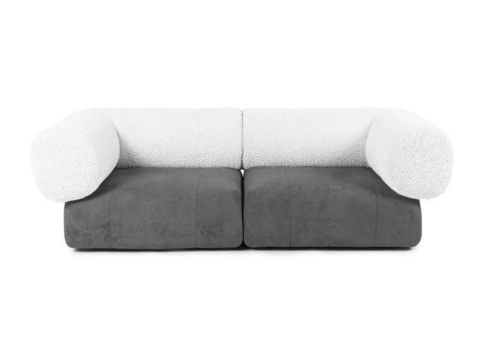 Модульный диван Trevi серо-белого цвета - купить Прямые диваны по цене 129900.0