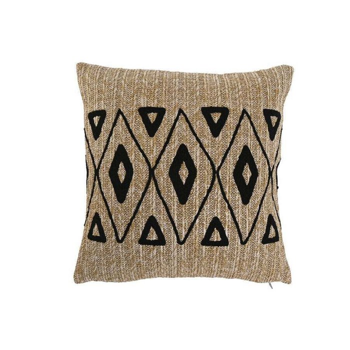 Подушка Home ESPRIT Чёрный Натуральный 42 x 15 x 42 см Подушка Home ESPRIT Чёрный Натуральный 42 x 15 x 42 см