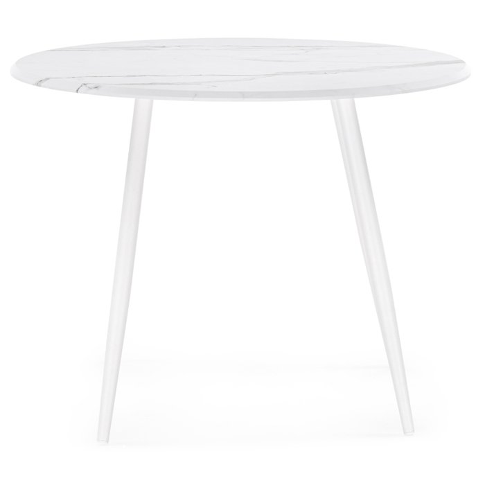 Стол обеденный Абилин 100 белого цвета - купить Обеденные столы по цене 7339.0
