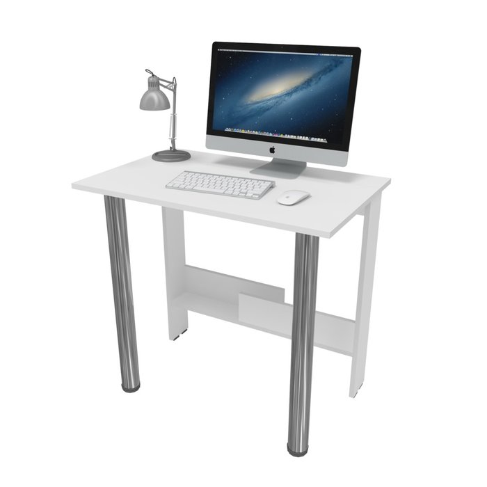 Стол письменный откидной белого цвета - купить Письменные столы по цене 4300.0