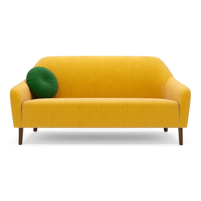 Трехместный диван Miami lux желтого цвета - купить Прямые диваны по цене 58700.0