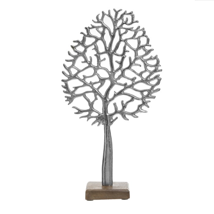 Декор настольный Tree серебряного цвета  - купить Фигуры и статуэтки по цене 4420.0