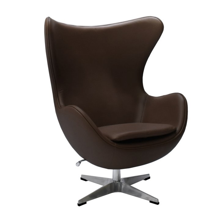 Кресло Egg Stale Chair коричневого цвета Кресло Egg Stale Chair коричневого цвета