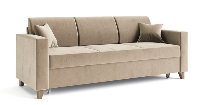 Диван-кровать Эмилио бежевого цвета - купить Прямые диваны по цене 51625.0