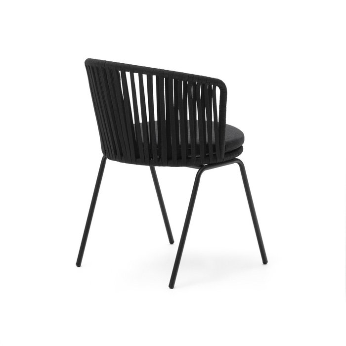 Садовый стул Saconca черного цвета - лучшие Садовые стулья в INMYROOM