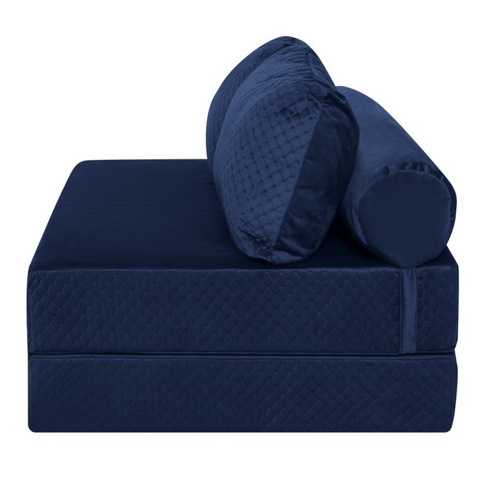 Бескаркасный диван-кровать Puzzle Bag XL синего цвета - лучшие Бескаркасная мебель в INMYROOM
