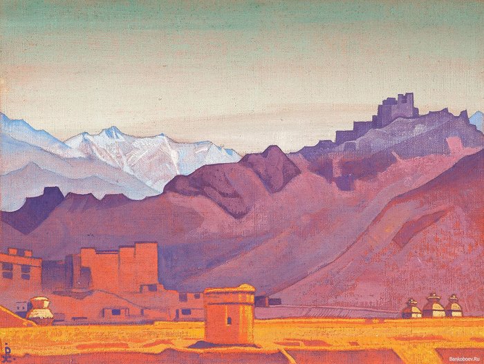 Репродукция картины на холсте Путь на Тибет