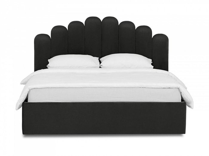 Кровать Queen Sharlotta 160х200 черного цвета с подъемным механизмом - купить Кровати для спальни по цене 93690.0