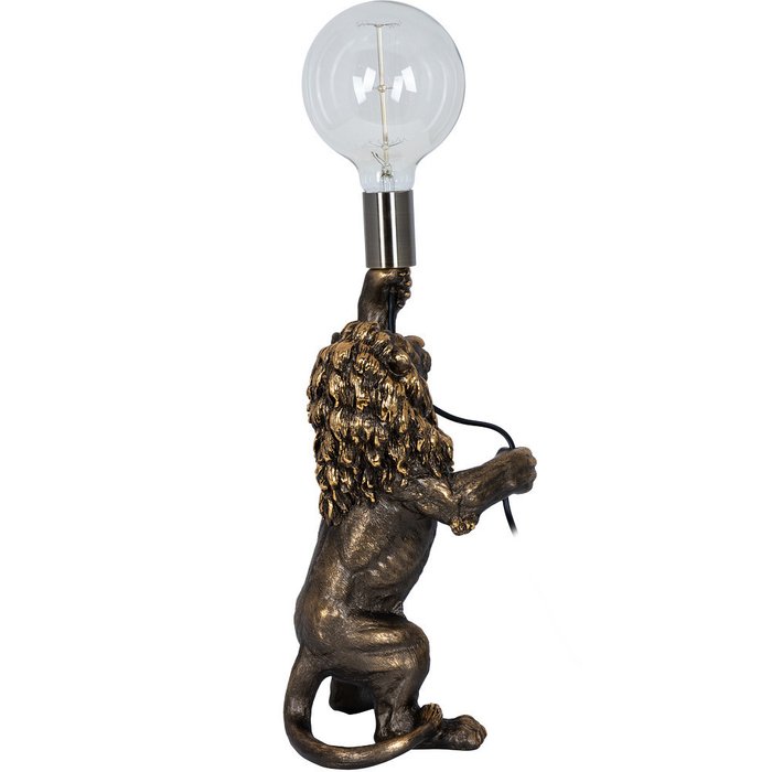 Настольная лампа Лев Ричард бронзового цвета - купить Настольные лампы по цене 10457.0