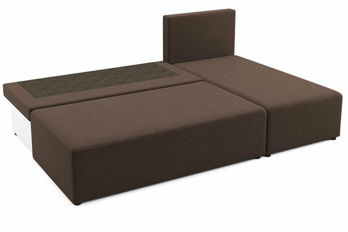 Угловой диван-кровать Консул коричневого цвета - лучшие Угловые диваны в INMYROOM