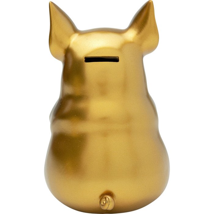Копилка Pig золотого цвета - купить Фигуры и статуэтки по цене 8060.0