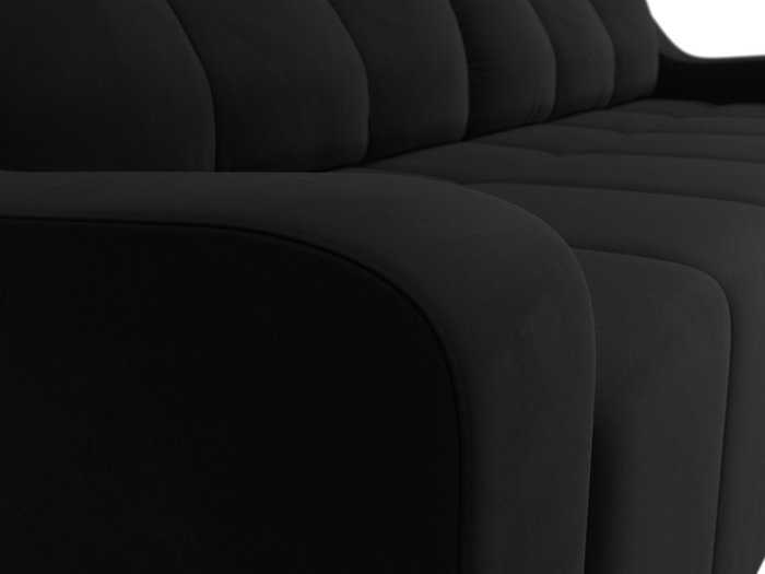 Прямой диван-кровать Итон черного цвета - лучшие Прямые диваны в INMYROOM