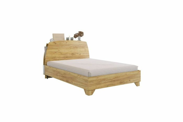 Кровать Виктория-1 160х200 бежевого цвета  - купить Кровати для спальни по цене 14890.0